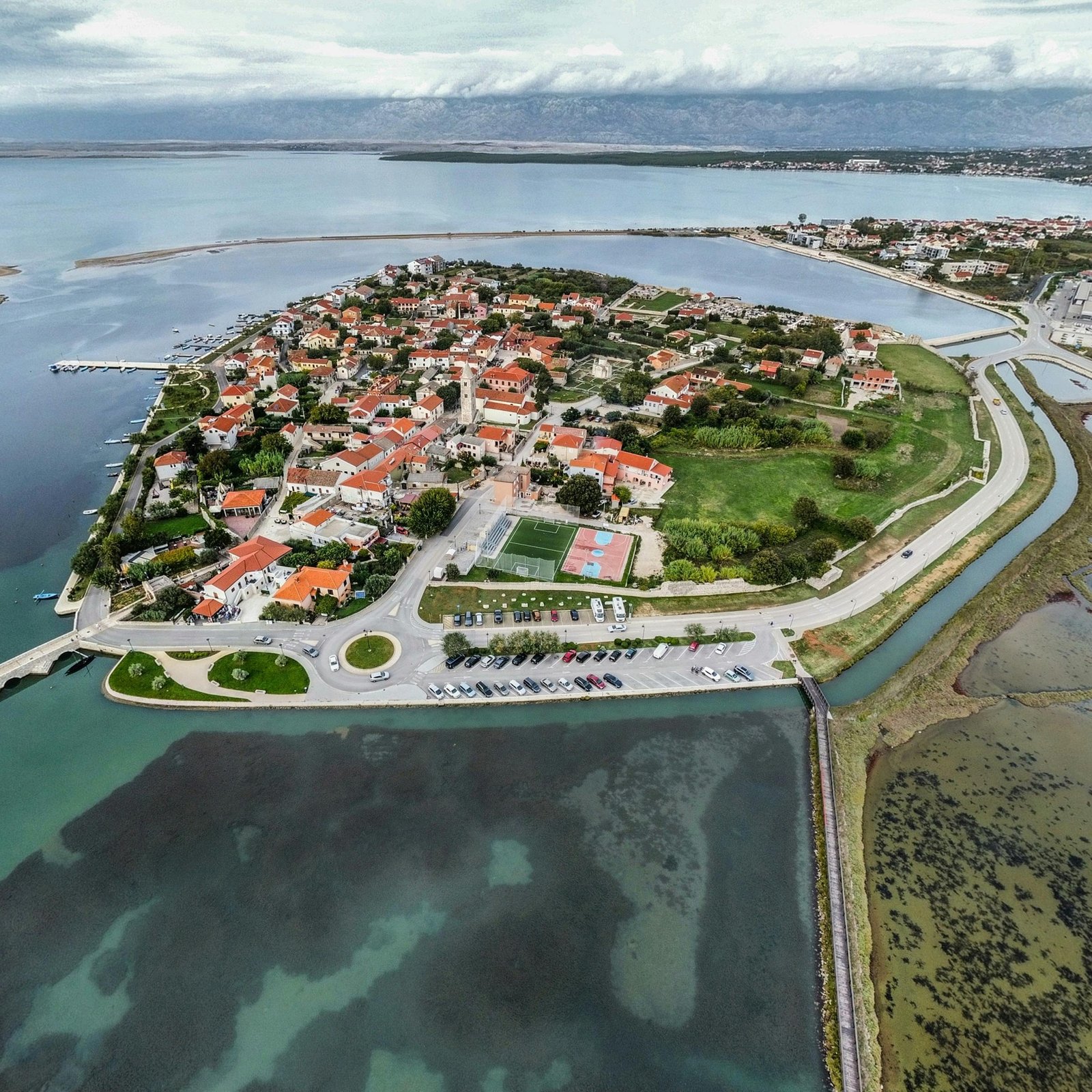 Salines de Nin et lagune près de Zadar