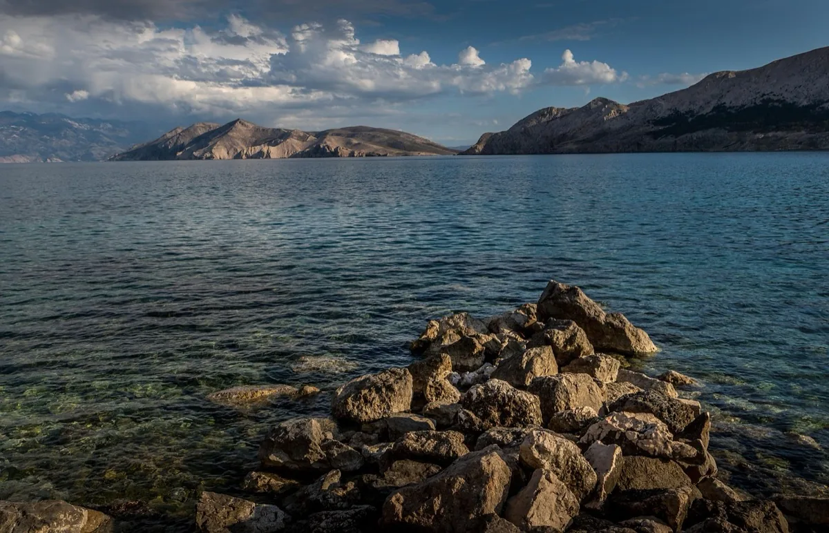 Pag island coast